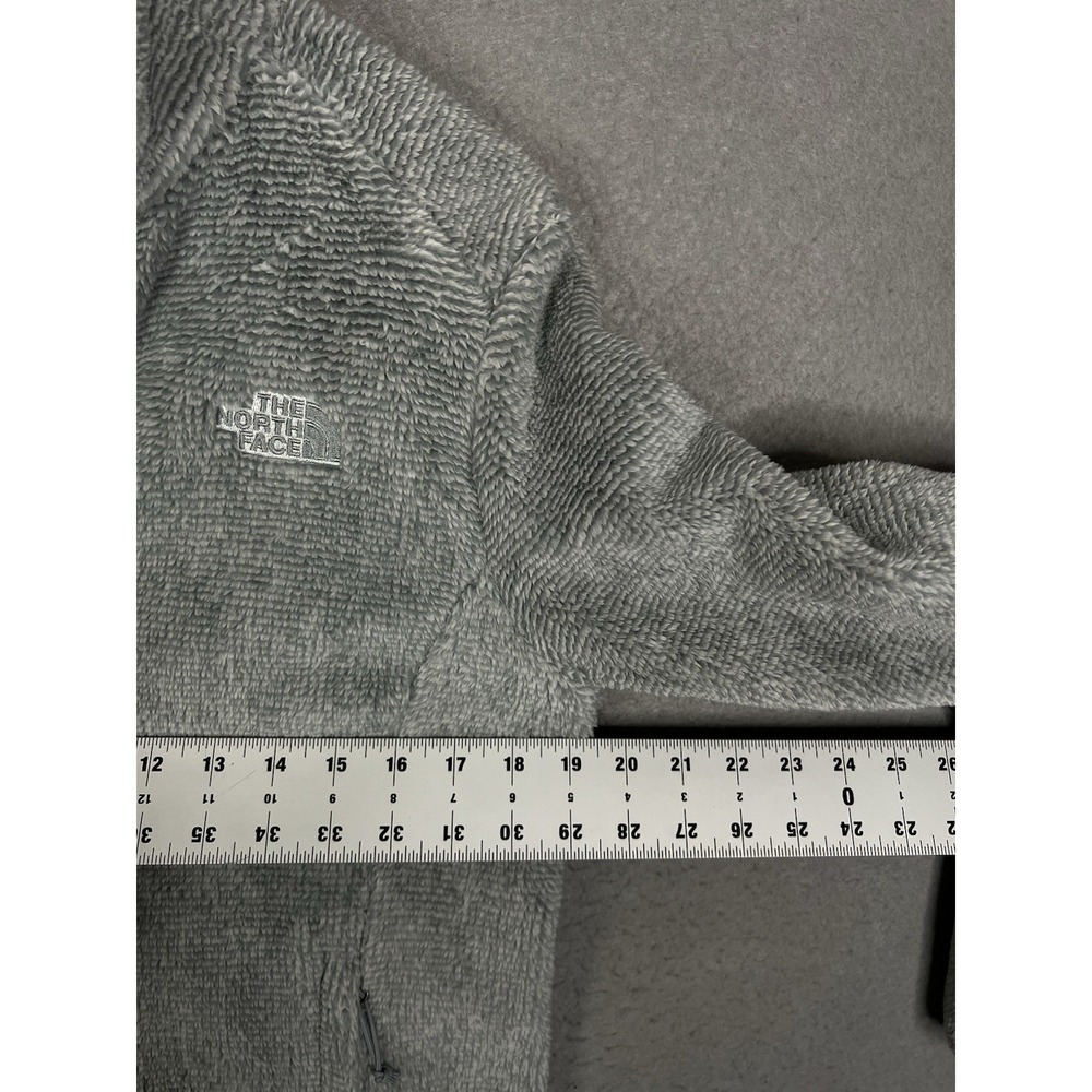 The North Face Osito Fleece Jacket Womens M Gray Full Zip Plush - Picture 7 of 9